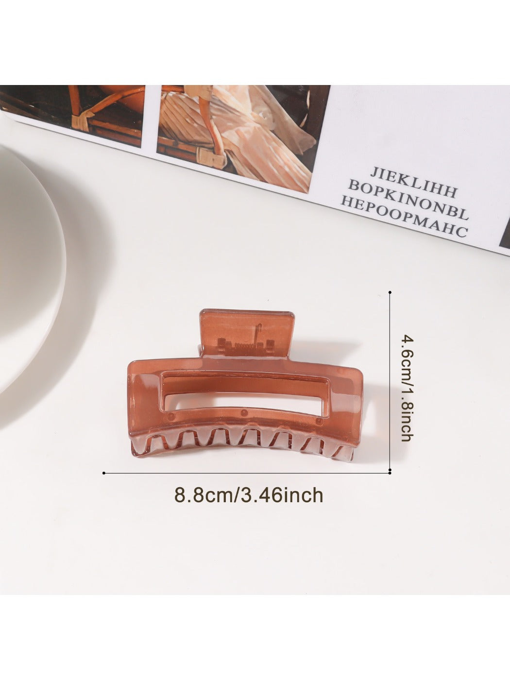 Beau - Minimalist Square Openwork Hair Claw Clip