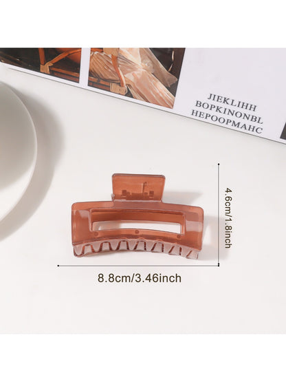 Beau - Minimalist Square Openwork Hair Claw Clip