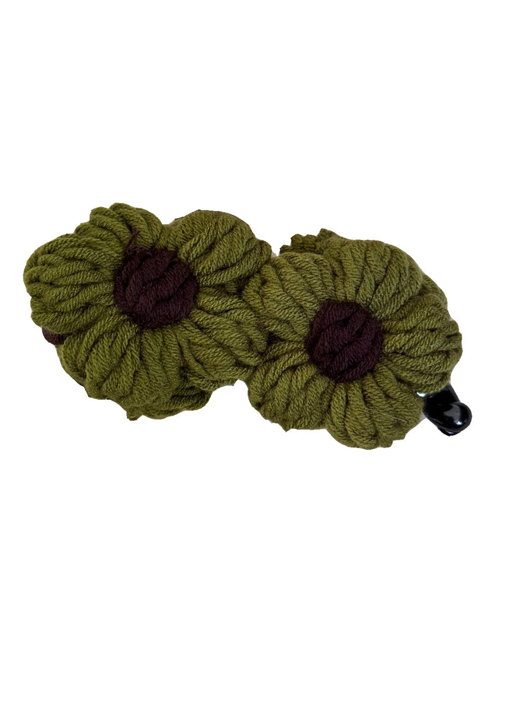 Beau - Knitted Flower Shaped Banana Hair Clip