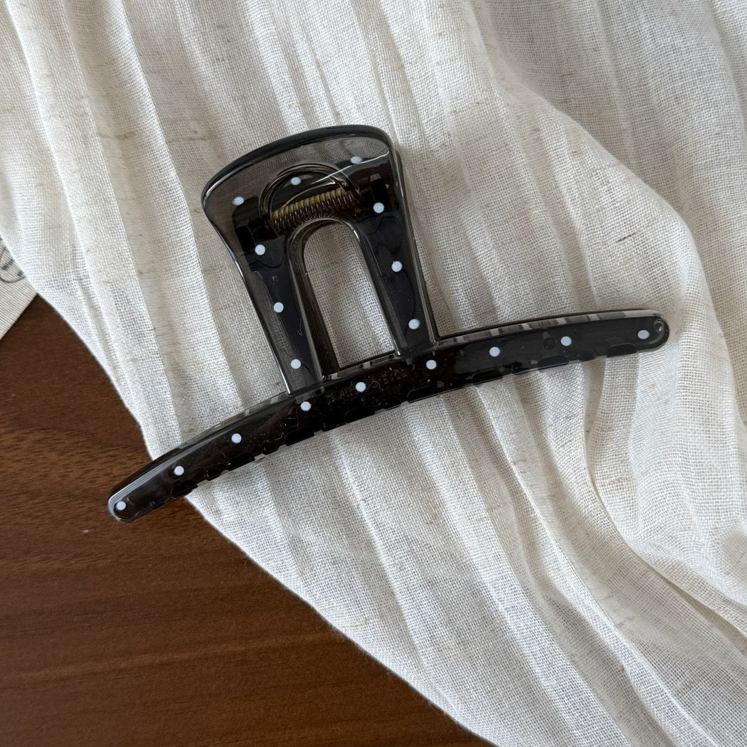 Beau - Polka Dot Geometric Hair Styling Claw Clip