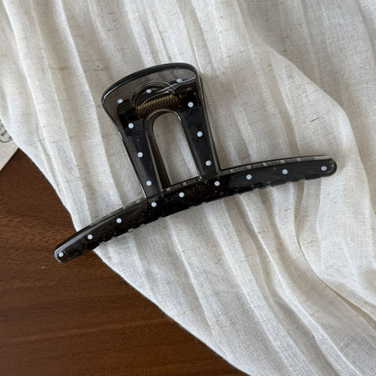 Beau - Polka Dot Geometric Hair Styling Claw Clip