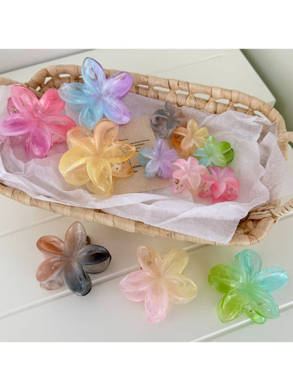 Beau - Gradient Plumeria Style Claw Hair Clip