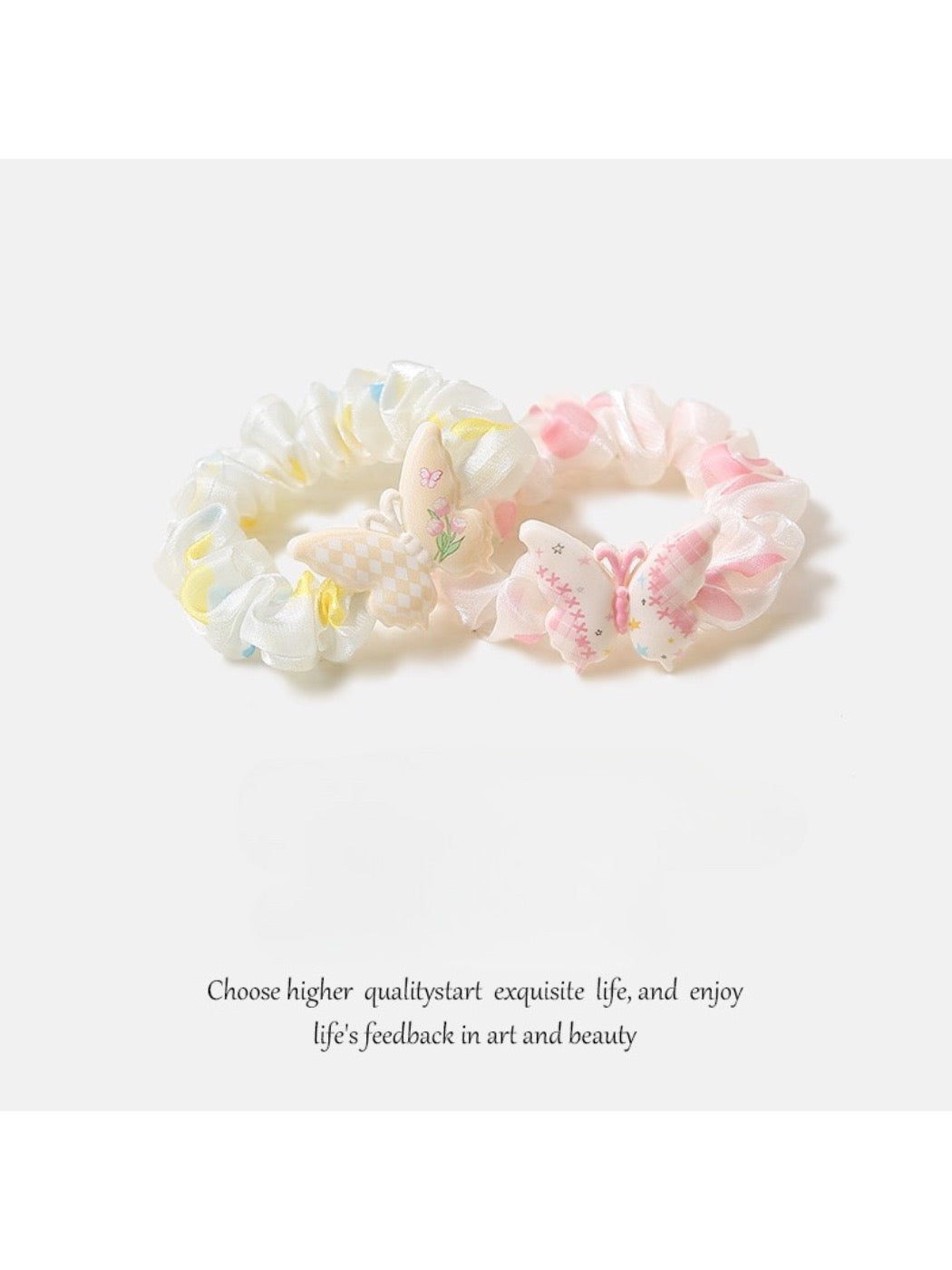 Gifty - Small Butterfly Hair Scrunchies