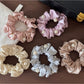 Gifty - Beaded Ruffle Elastic Ponytail Scrunchie