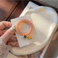 Gifty - Plastic Flower Bead Spiral Hair Tie