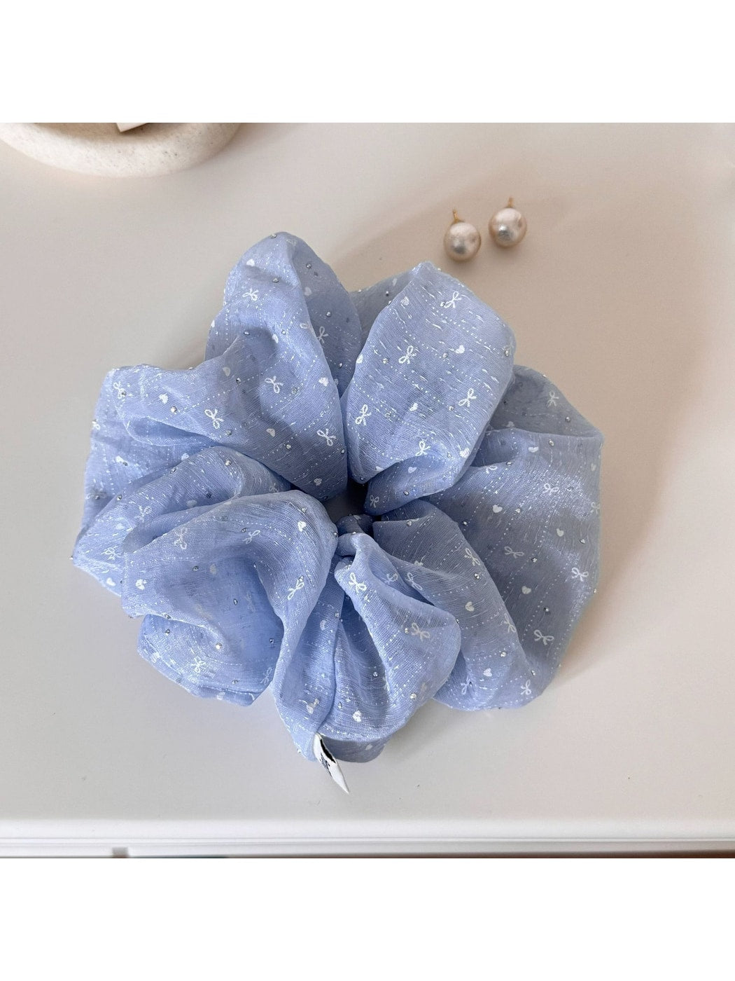 Gifty - Sweet Style Bow Accent Hair Tie Scrunchie