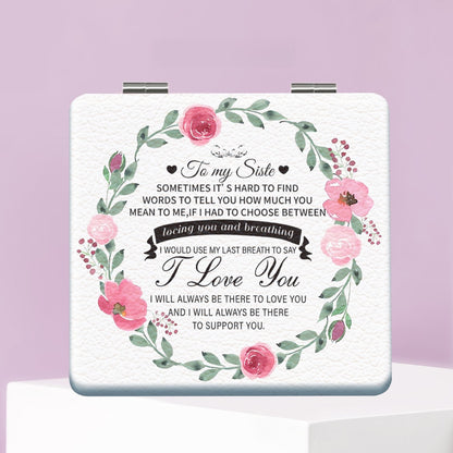 Mirroray - Floral Wreath Foldable Compact Makeup Mirror