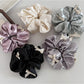 Gifty - Pearlescent Satin Bow Scrunchie