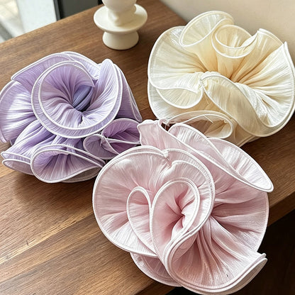 Gifty - Layered Ruffle Satin Look Scrunchie