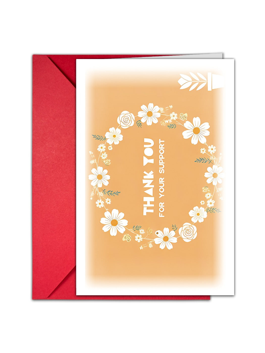 Carduria - Floral Pattern Thank You Greeting Card