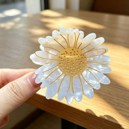 Beau - Yellow Sunflower Shape Claw Clip