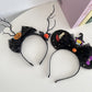 Gifty - Halloween Pumpkin Ghost Lace Dress-Up Headband