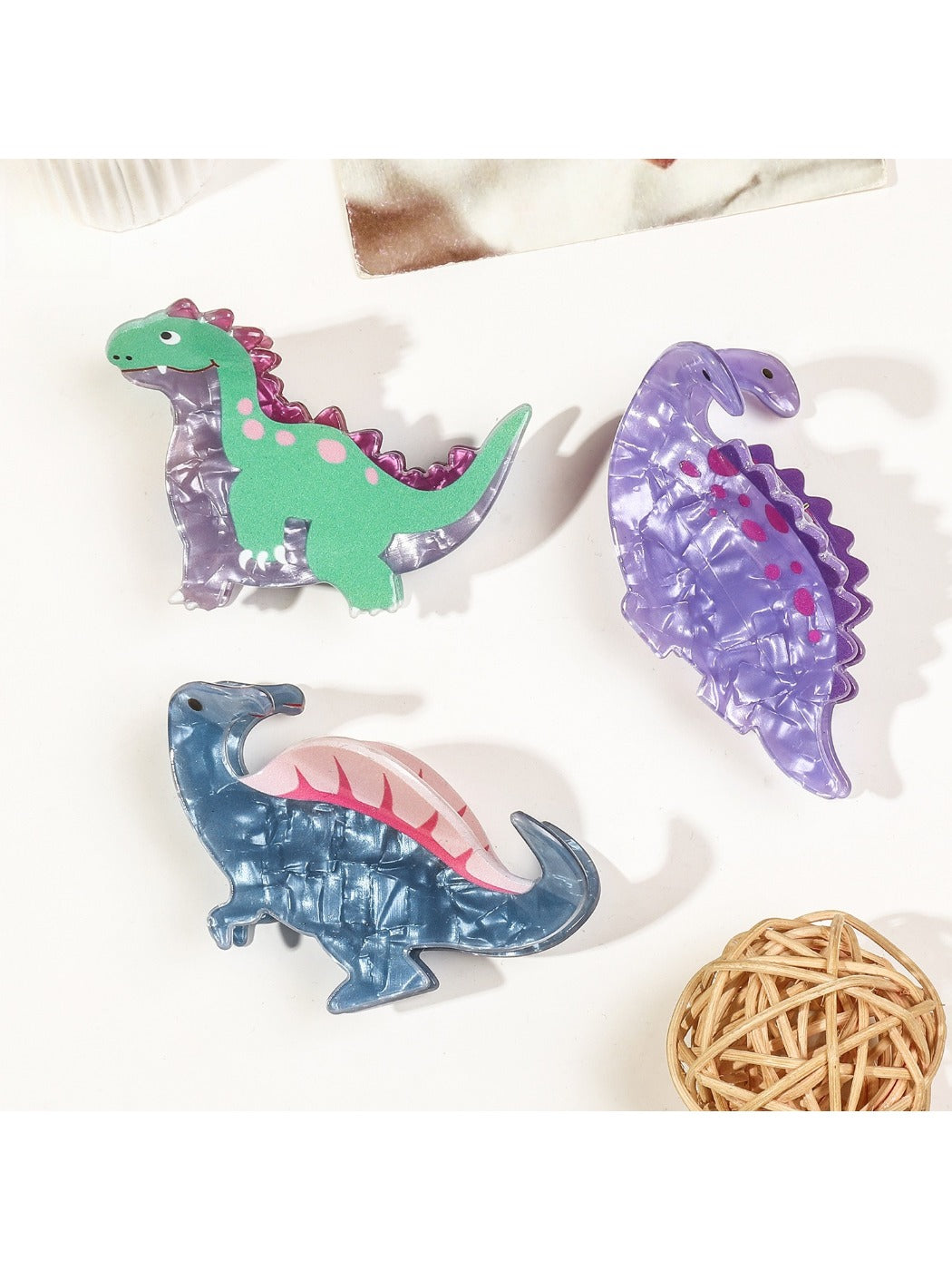 Beau - Cute Cartoon Dinosaur Hair Clips