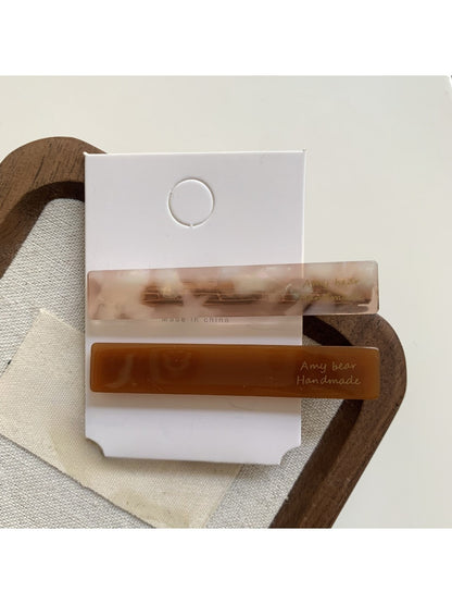 Beau - Simple Rectangular Acetate Hair Clip