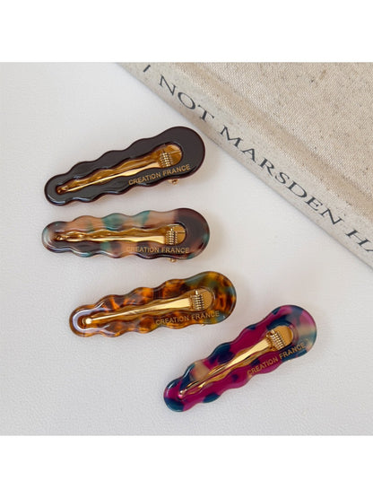 Beau - Elegant Wavy Oval Hair Clip