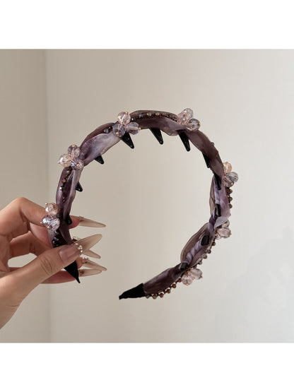 Gifty - Decorative Mesh With Beaded Detail Headband