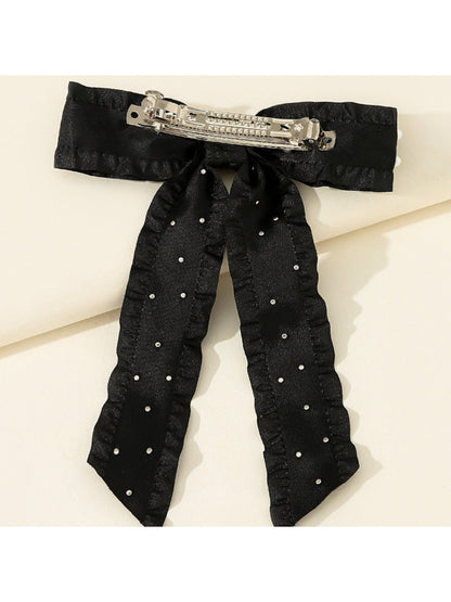 Beau - Coquette Ruffle Edge Bow Hair Clip