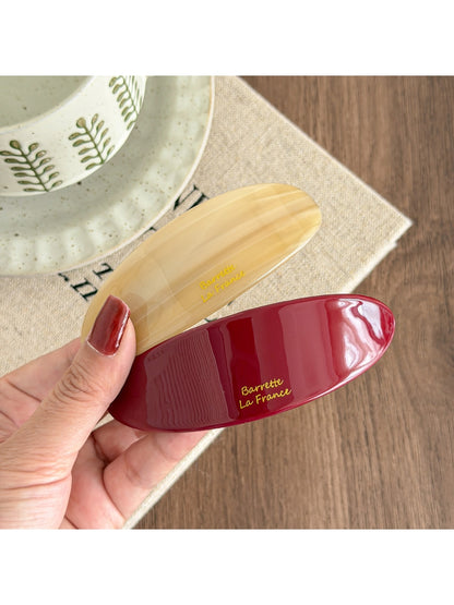 Beau - Modern Oval Acetate Alloy Hair Clip