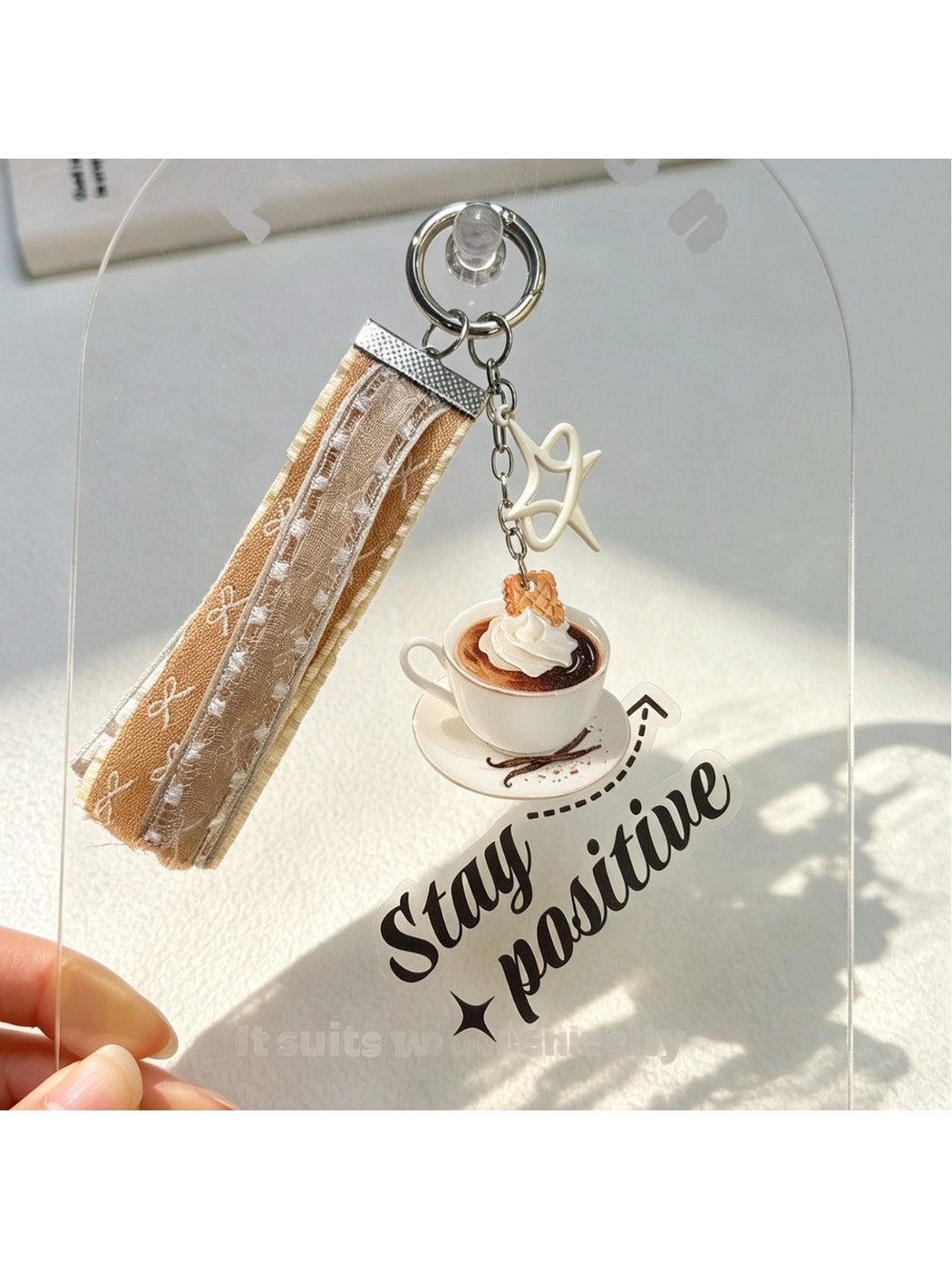 Keypus - Coffee Cup Acrylic Bag Charm Keychain