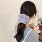 Gifty - Polka Dot Mesh Ruffled Ponytail Scrunchie