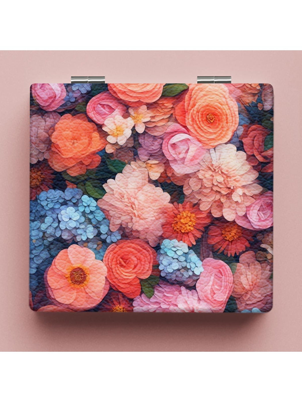 Mirroray - Floral Patterned Square Mirror