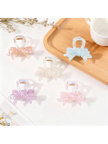 Beau - Macaron Colored Bow Shaped Claw Clip