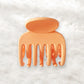 Beau - Simple Solid Color Matte Finish Hair Claw Clip