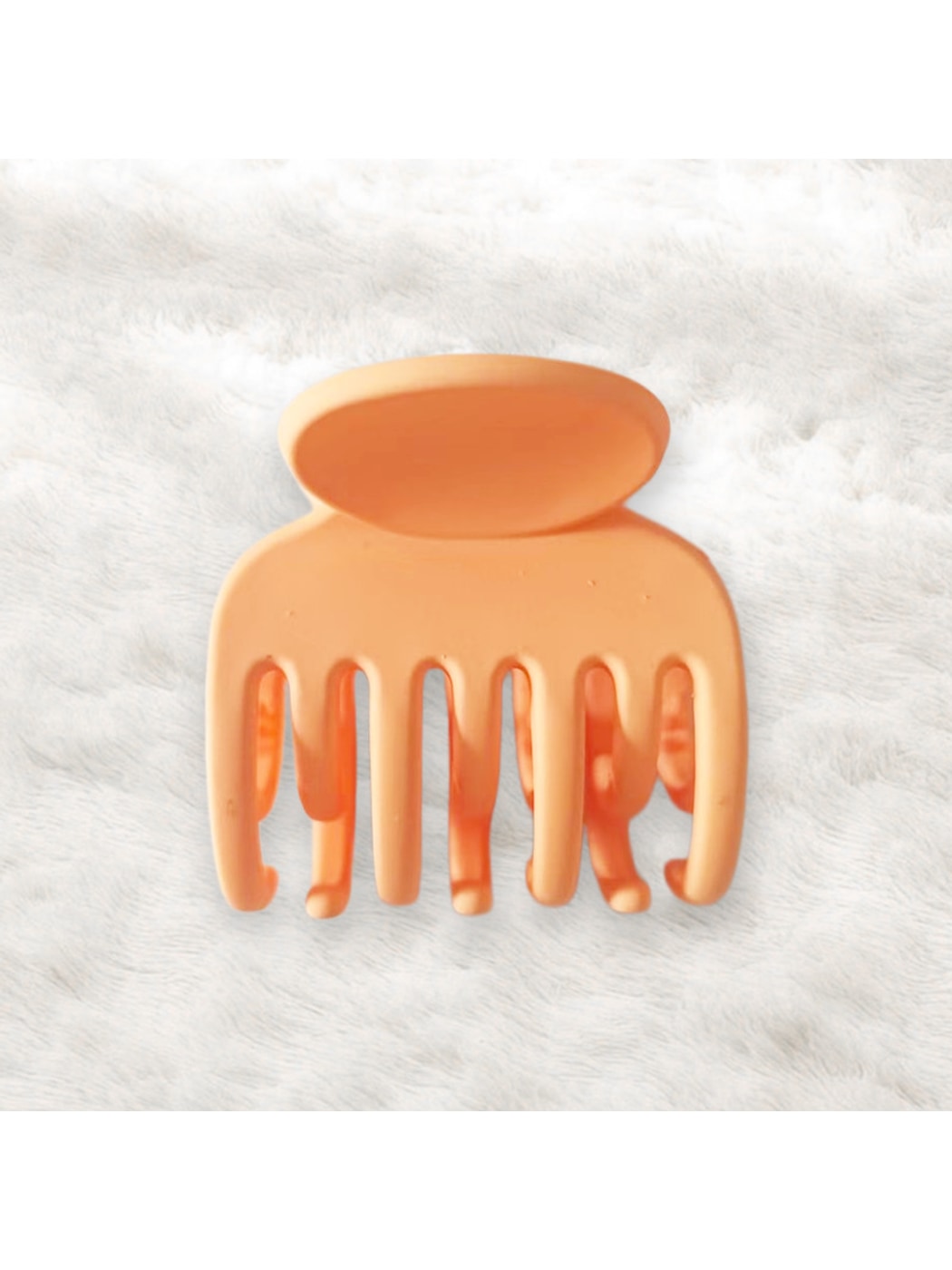 Beau - Simple Solid Color Matte Finish Hair Claw Clip