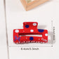 Beau - Red Tone Claw Clip