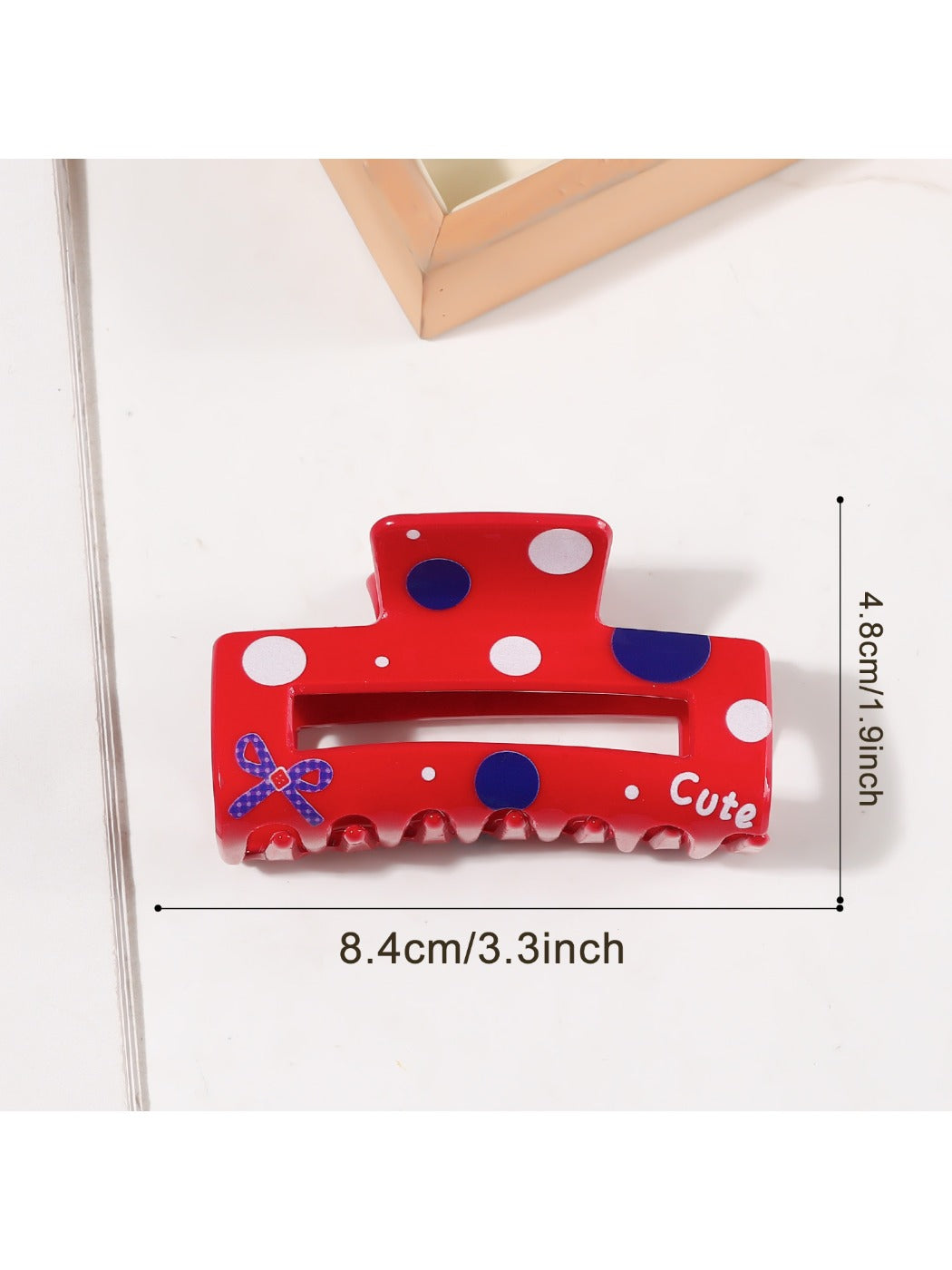 Beau - Red Tone Claw Clip