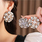 Earedge - Geometric Teardrop Statement Stud Earrings