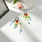 Keypus - Acrylic Heart and Bow Charm Chain Keychain