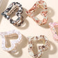 Beau - Acetate Heart Floral Pattern Claw Clip