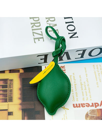 Keypus - Decorative Lemon Bag Charm with Strap Keychain