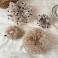 Gifty - Polka Dot Mesh Ruffled Ponytail Hair Scrunchie