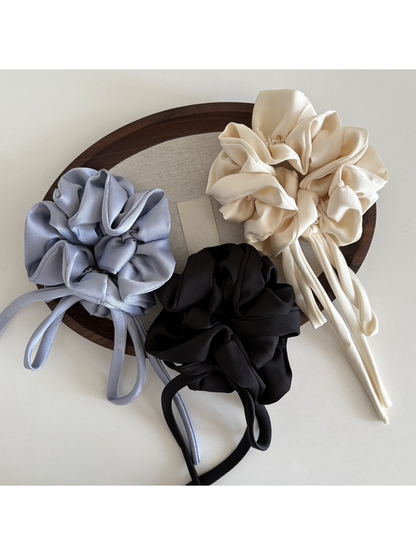 Gifty - Satin Bow Ribbon Oversized Scrunchie