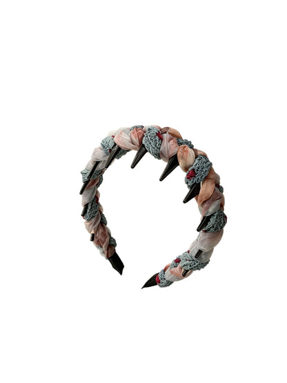 Gifty - Braided Fabric Wrapped Color Block Headband