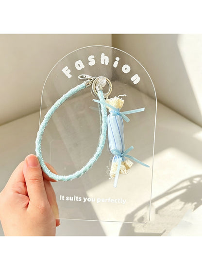 Keypus - Lace Bow Tassel Decorative Bag Charm Keychain