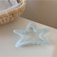 Beau - Simple Transparent Star Shape Hair Claw Clip