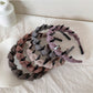Gifty - Minimalist Polyester Toothed Wave Shape Headband