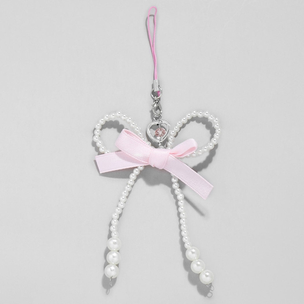 Keypus - Sweet Decorative Bow Beaded Keychain