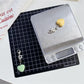 Keypus - Beaded Heart Bag Charm Alloy Plastic Keychain