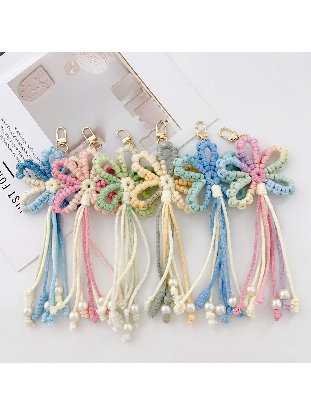 Keypus - Flower Bag Charm Car Keychain Accessory