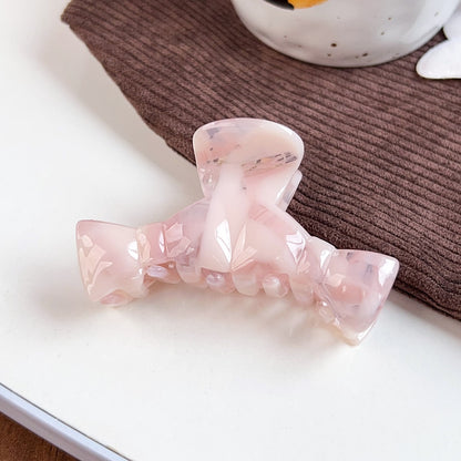 Beau - Geometric Acetate Bow Style Hair Claw Clip