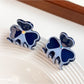 Beau - Acetate Three Petal Flower Alloy Claw Clip