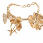 Nozari - Alloy Flower Butterfly Clavicle Chain Necklace