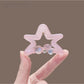 Beau - Translucent Star Shape PVC Alloy Claw Clip