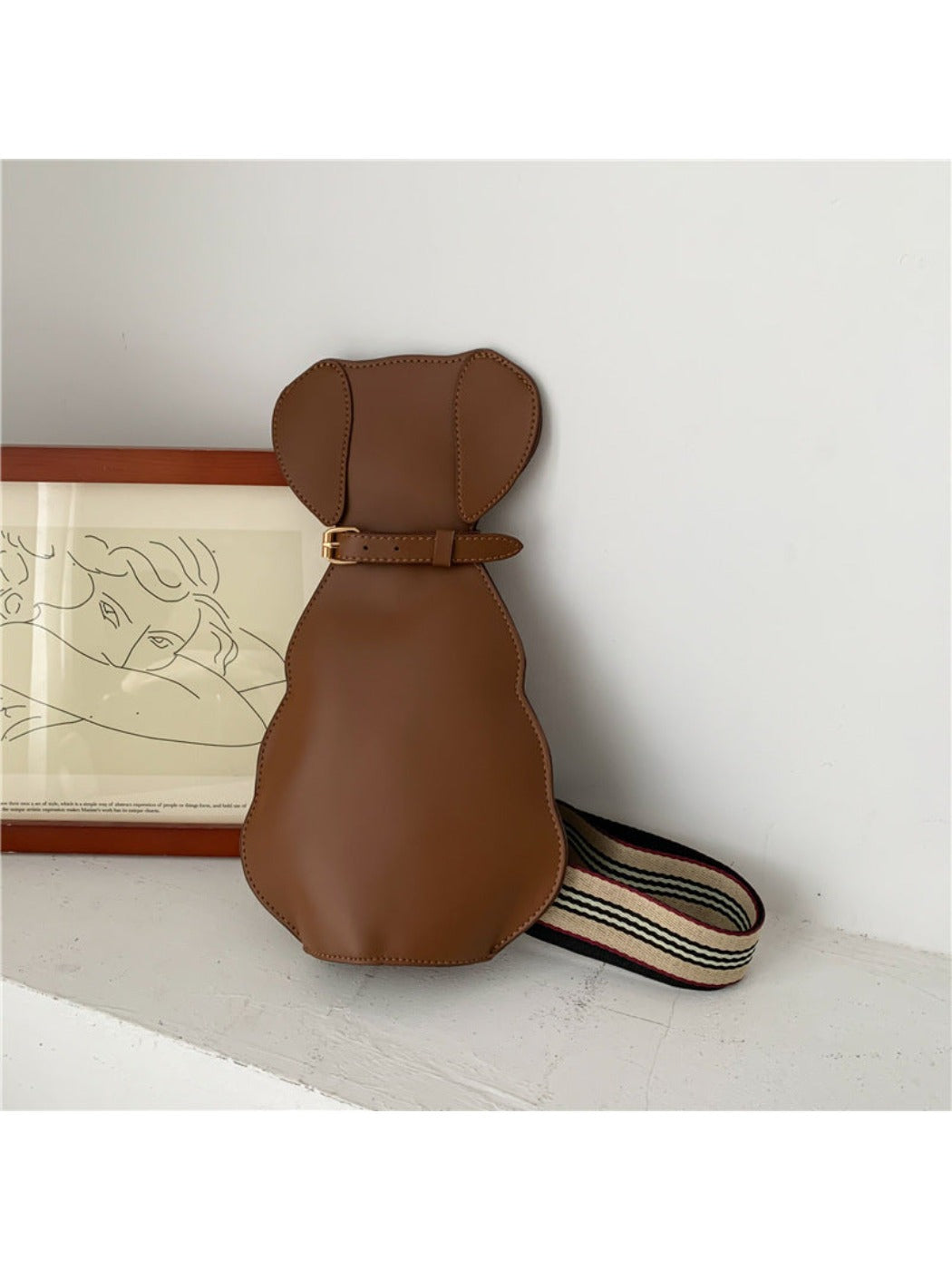 Bacio - Cute Cat/Dog Crossbody Bag with Wide Strap