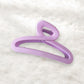 Beau - Matte Hollow Geometric Plastic Hair Claw Clip