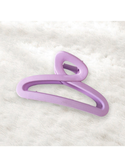Beau - Matte Hollow Geometric Plastic Hair Claw Clip